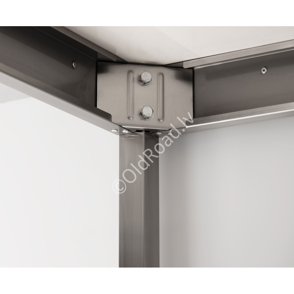 HCB mobile workbench on wheels, 180 x 70 x 85 cm Stainless steel