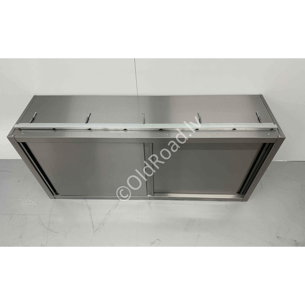 150 cm Wall cabinet Premium-line 2 sliding doors Stainless steel HCB