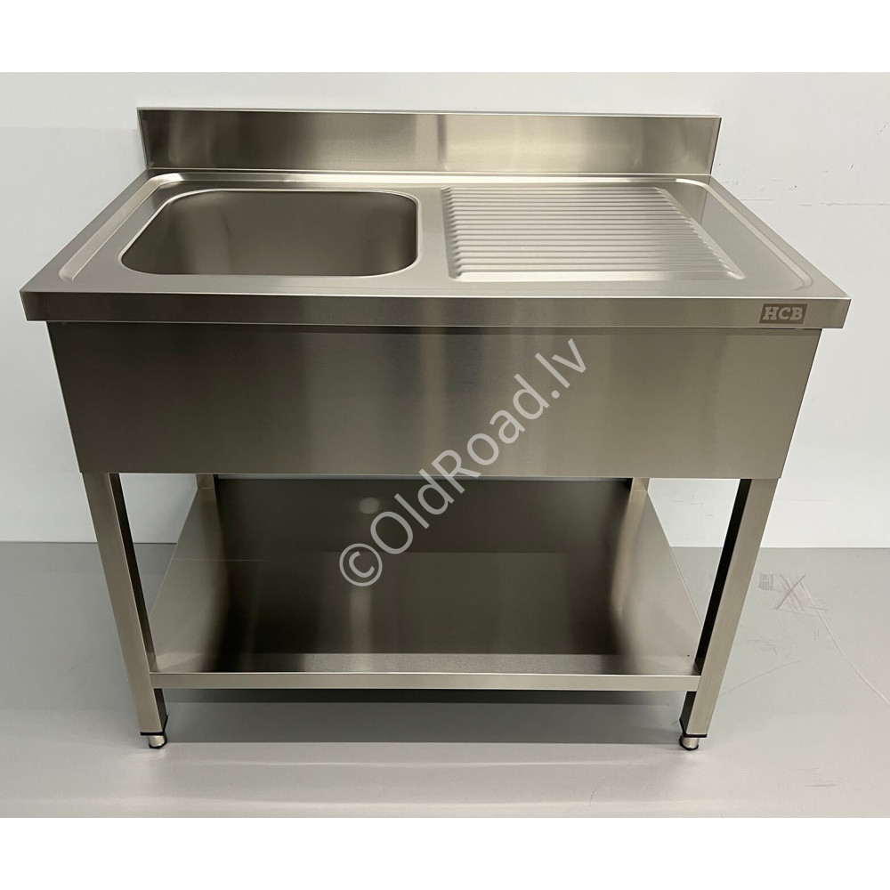 Stainless steel sink 100 x 60 cm