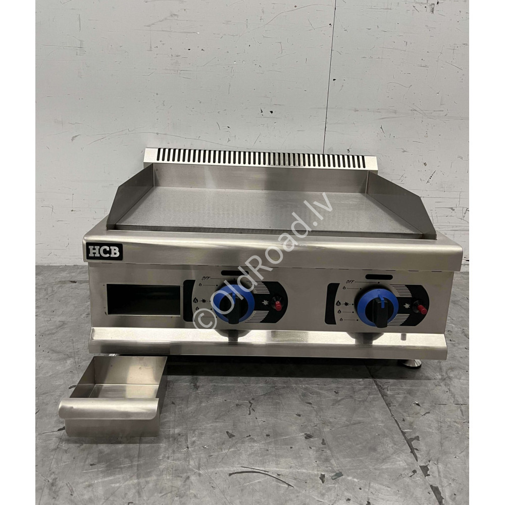 Grill plate, smooth, 65.5 cm HCB Stainless steel