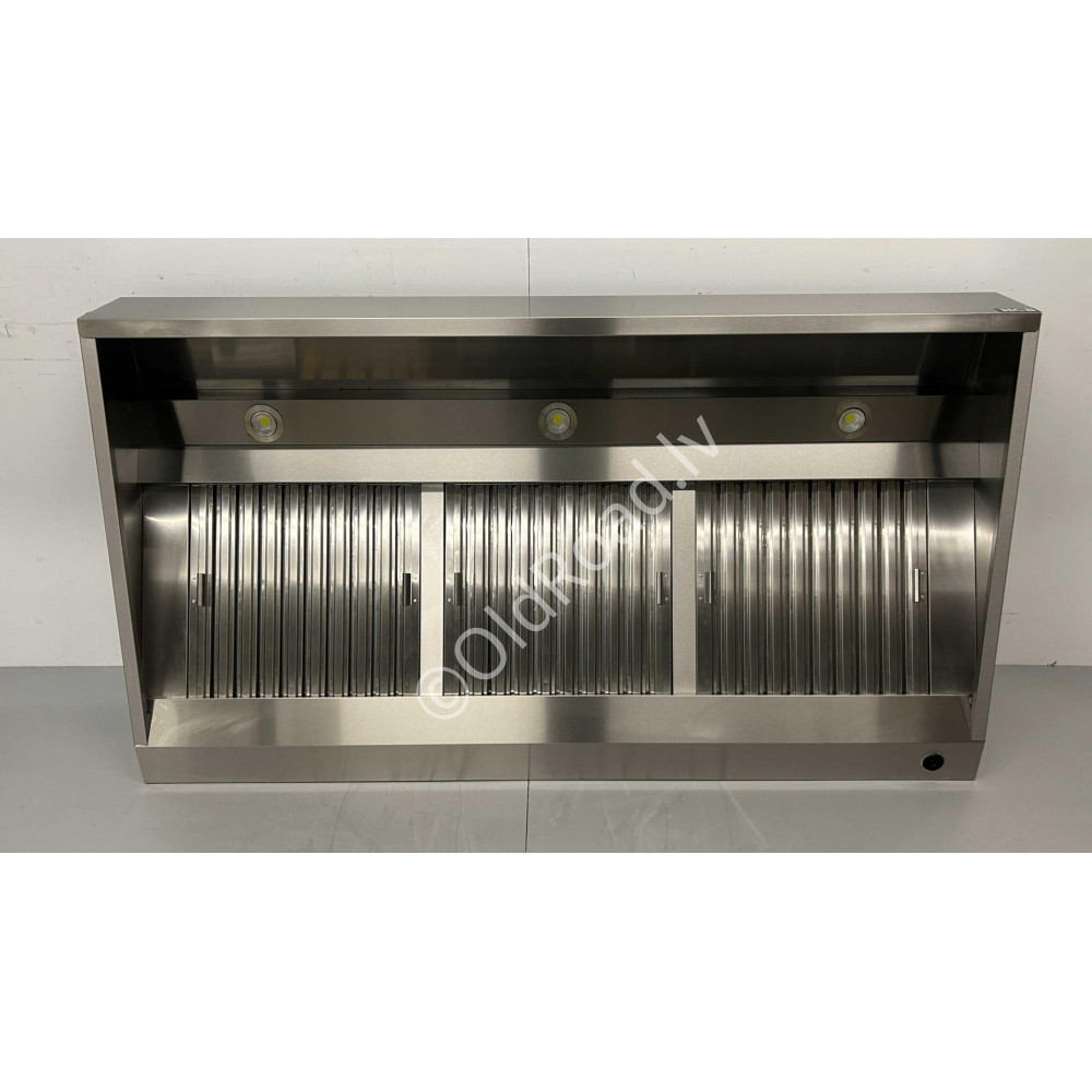 HCB 180cm Cooker Hood with Grille Filters. Premium-line Sloping Model Stainless Steel