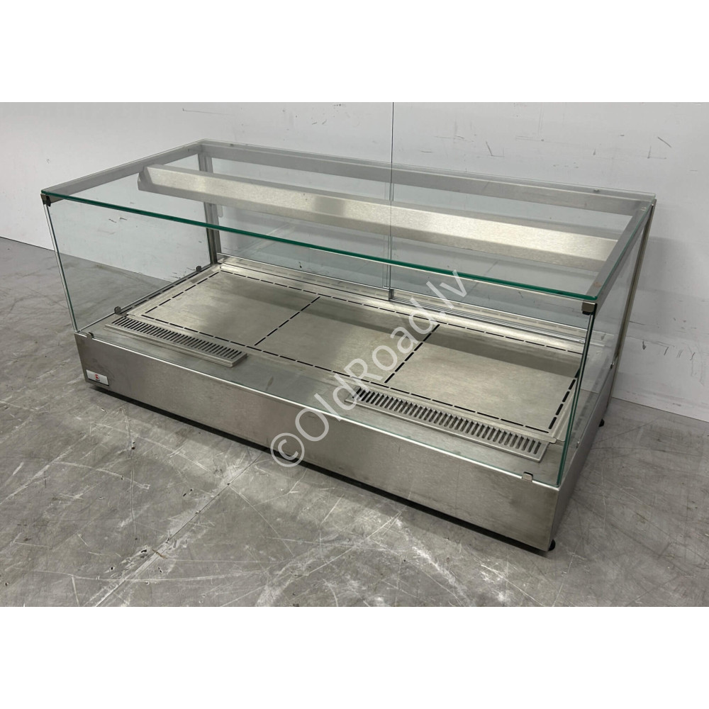Hot display case 106 cm 230V Stainless steel Ubert