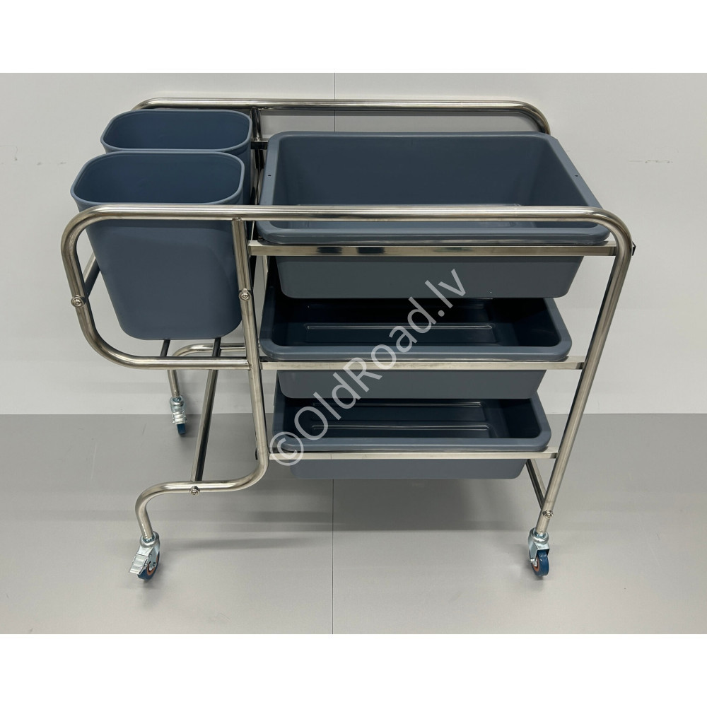 HCB take-out trolley 96 cm Stainless steel