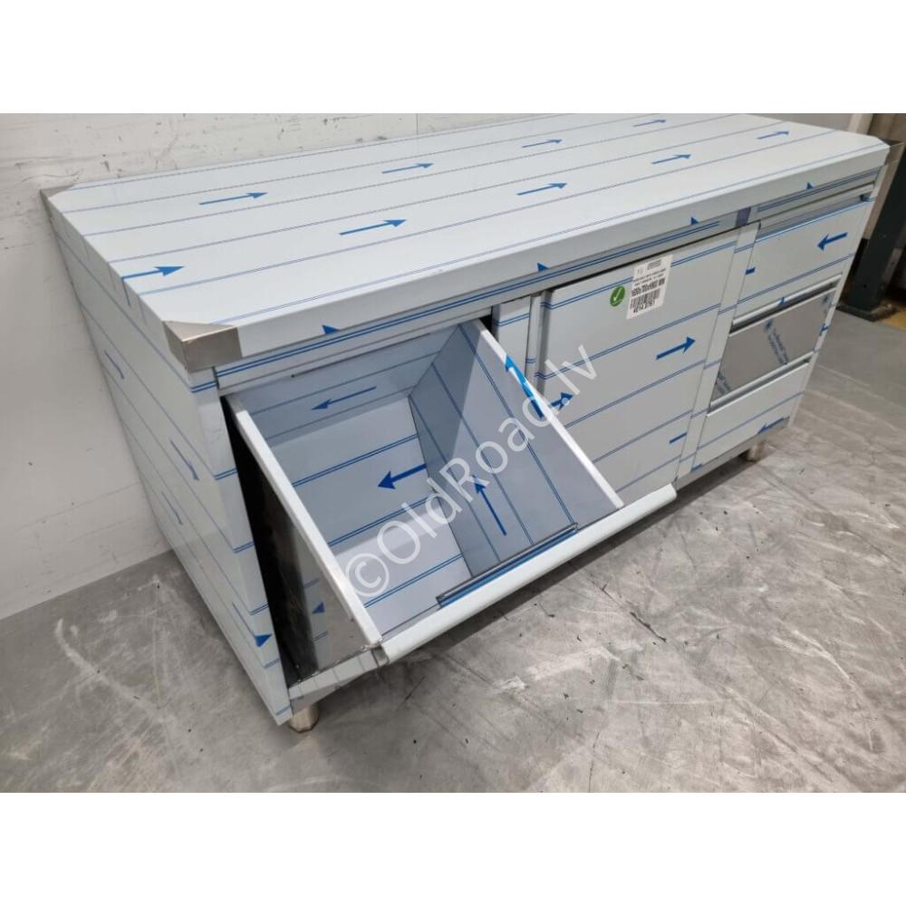 160 cm Work cabinet - work table Stainless steel HCB