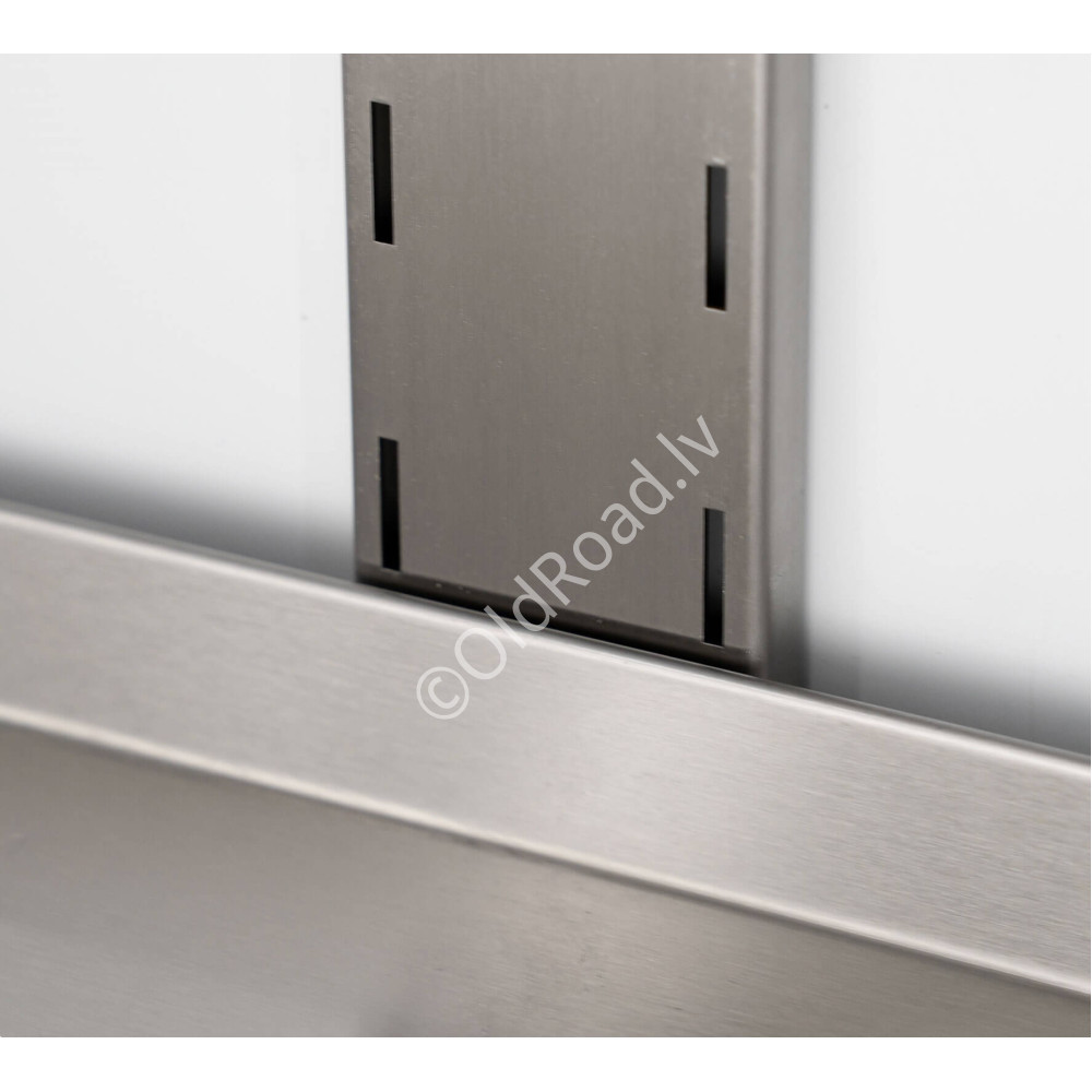 Double-walled shelf 160 x 30 cm HCB Stainless steel