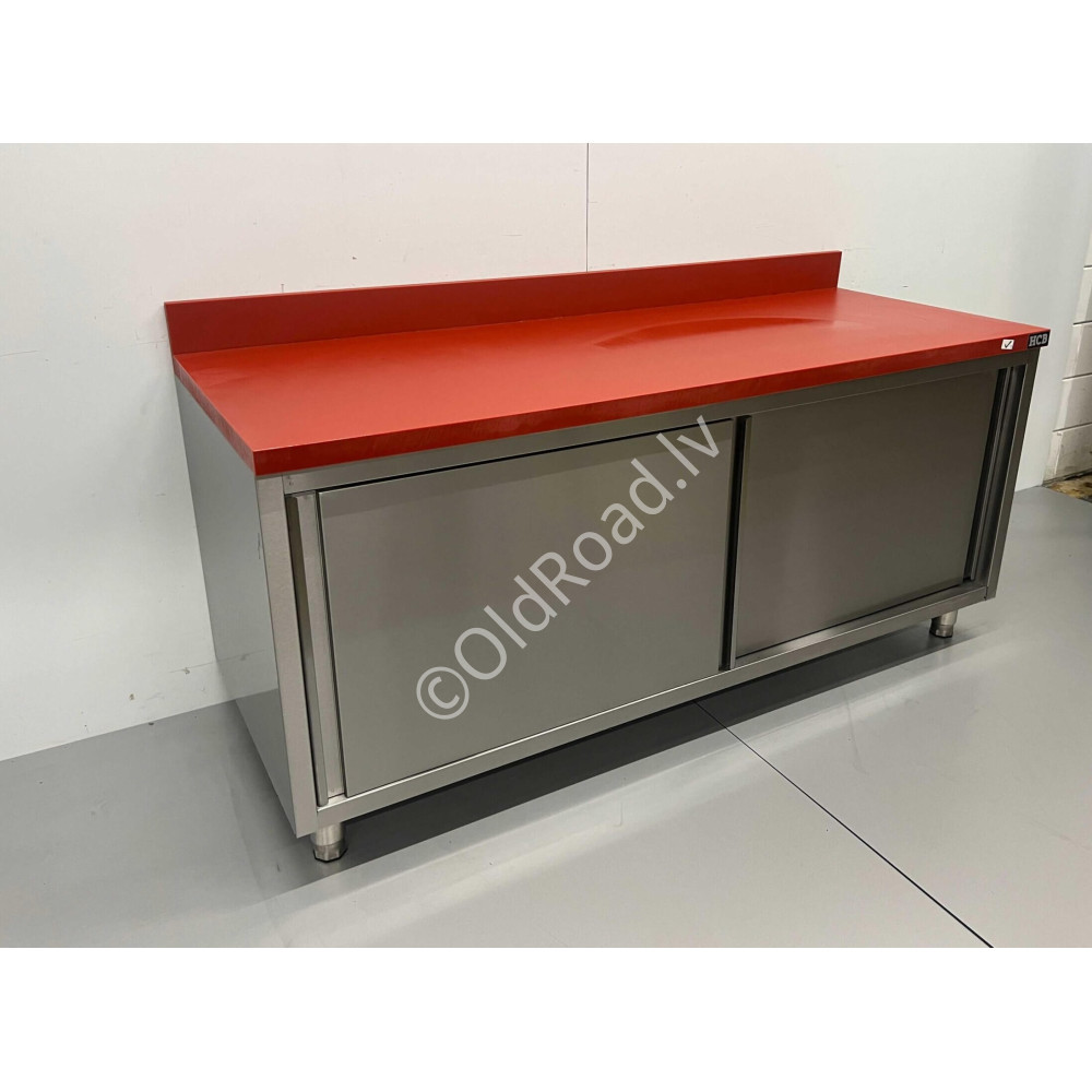 Work cabinet - table Premium-line 180 cm Stainless steel HCB