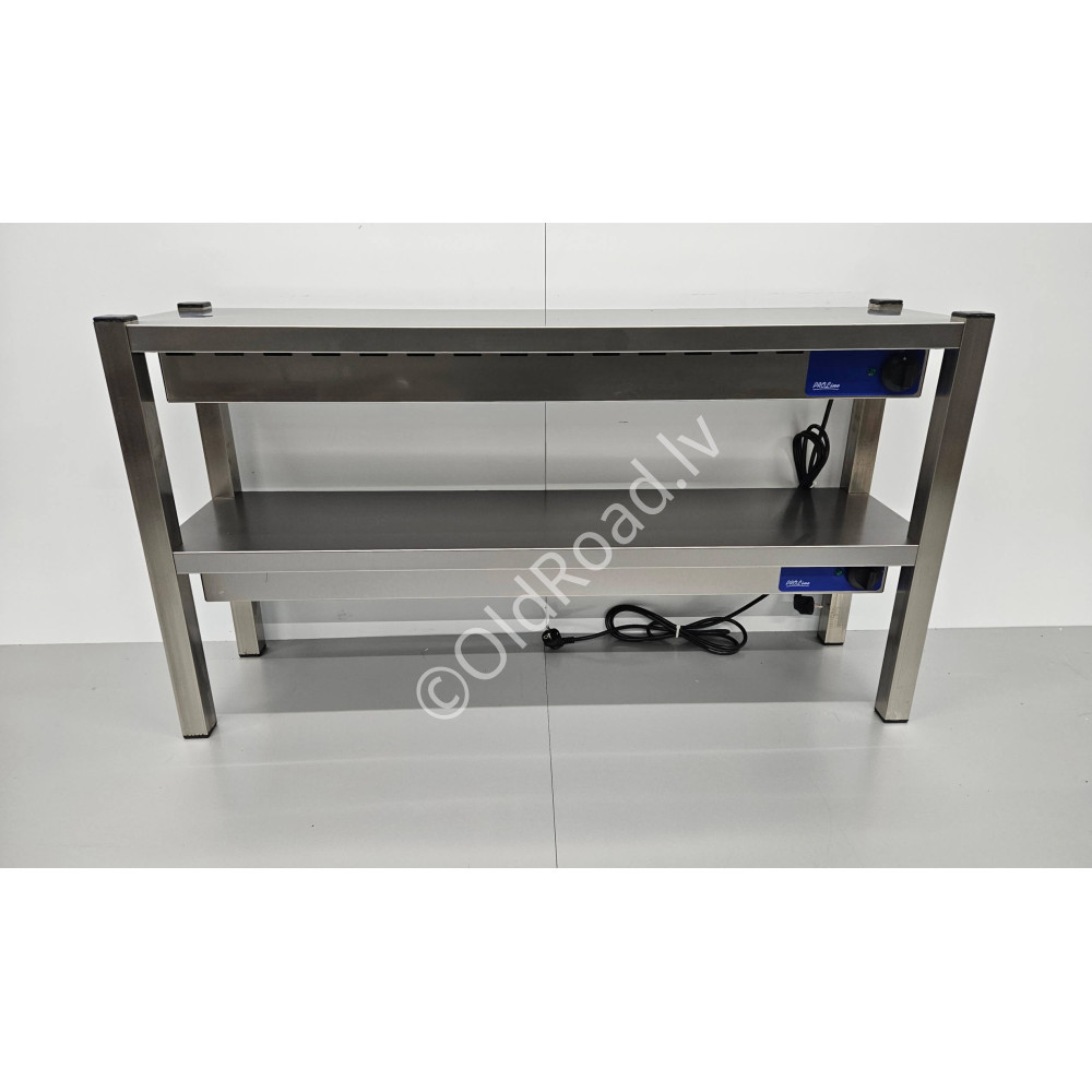120 cm double heated shelf Premium-line Stainless steel HCB