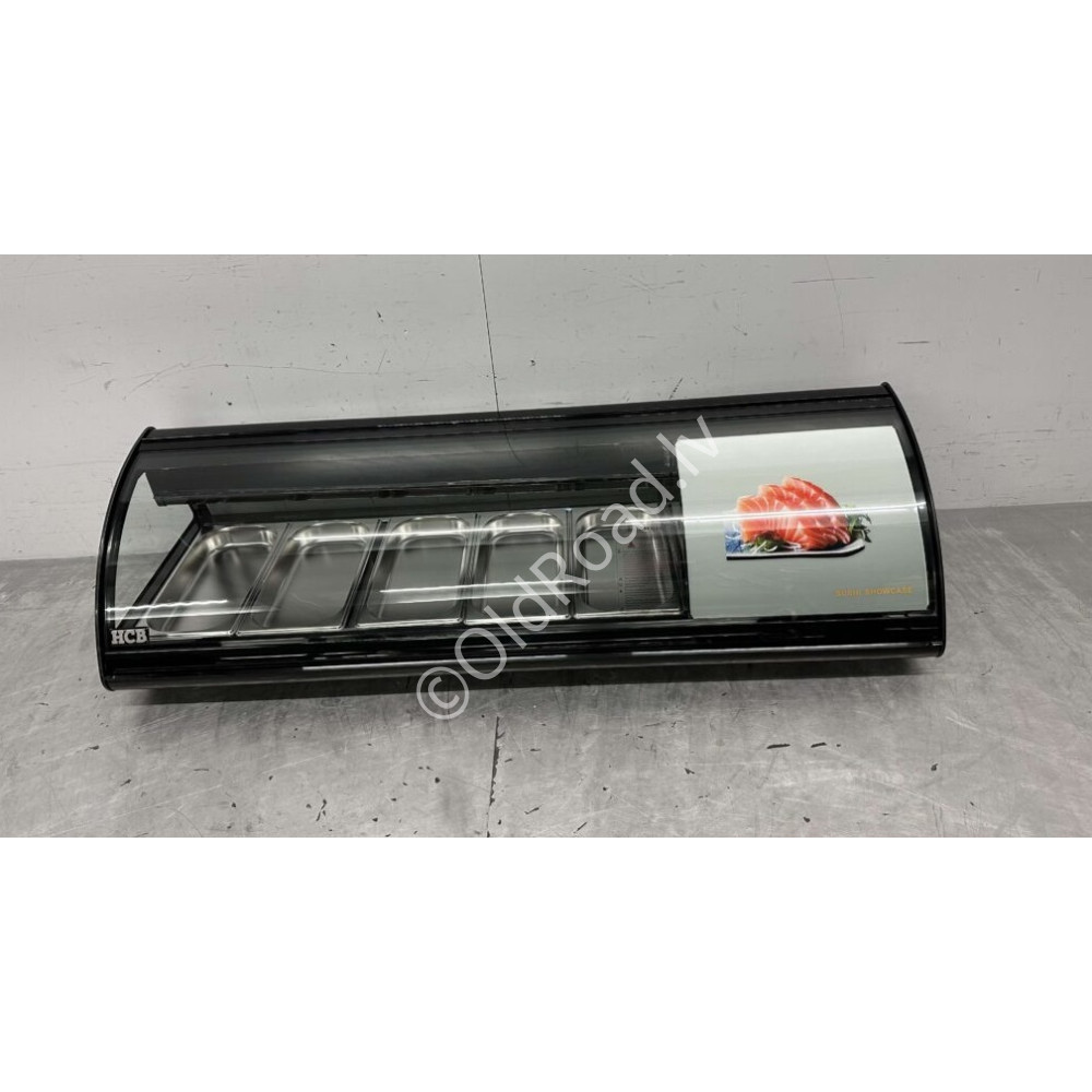 HCB Sushi display Tapas display  5 x 1/3 GN 130,7 cm 230V