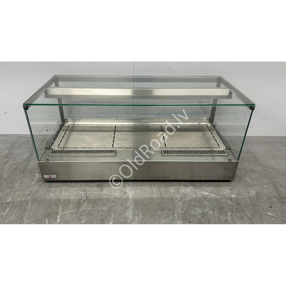 Hot display case 106 cm 230V Stainless steel Ubert
