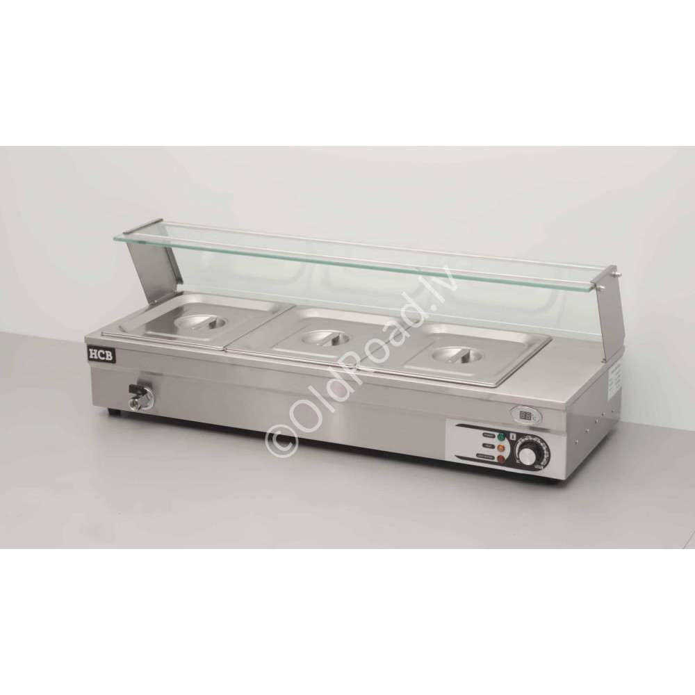 Bain-marie 3 x 1/2 GN 95 cm 230V HCB Stainless steel