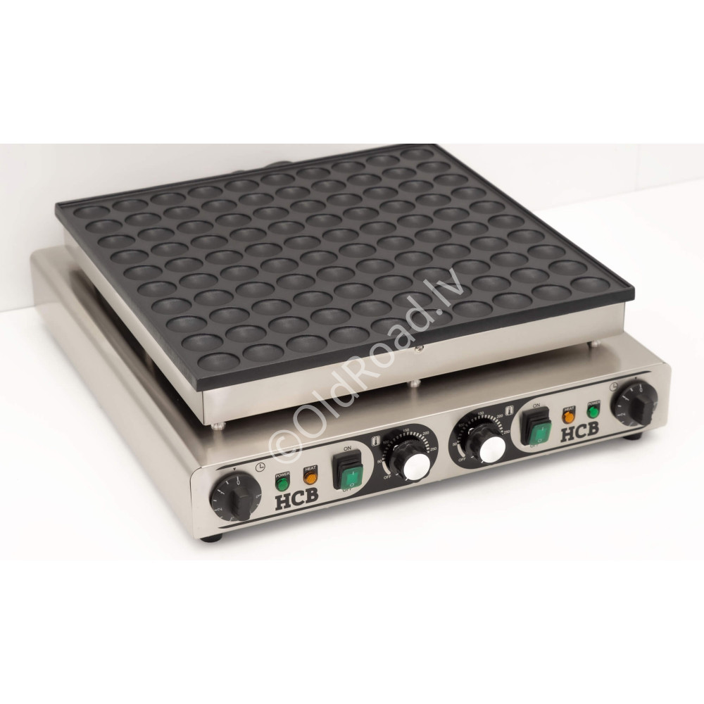 Poffertjes pan 100 units 230V HCB Stainless steel