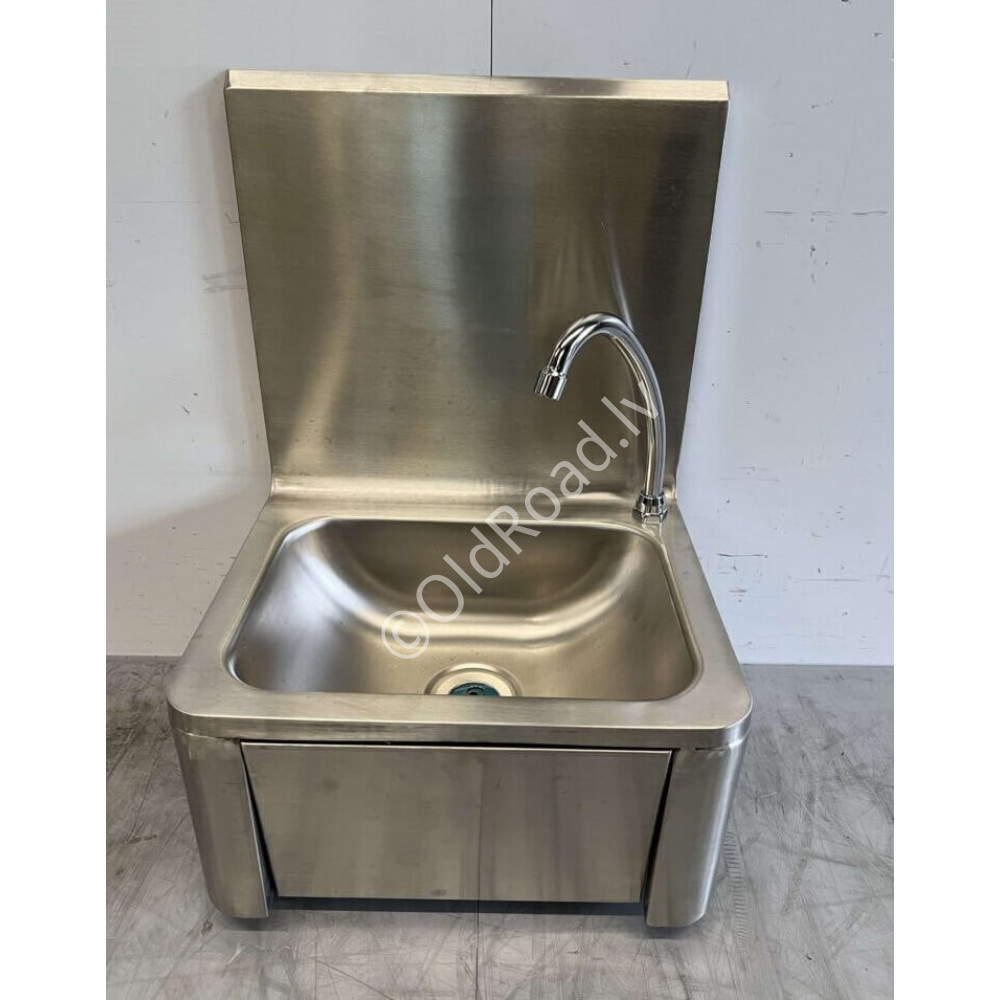 40 x 34 cm Sink with knee control Soap dispenser Stainless steel HCB