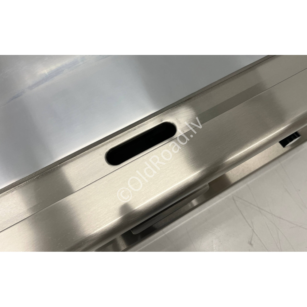HCB 75 cm grill plate, chrome pan, 400 V Stainless steel
