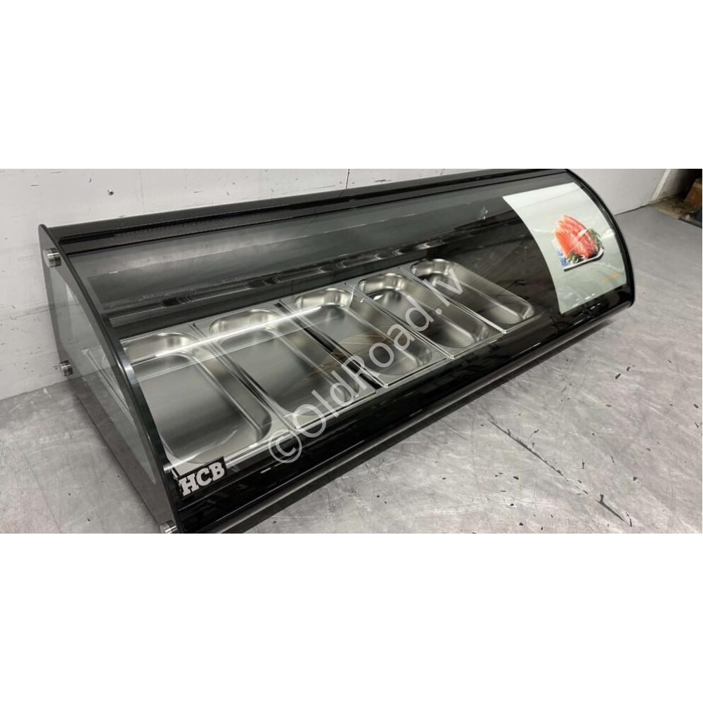 HCB Sushi display Tapas display  5 x 1/3 GN 130,7 cm 230V
