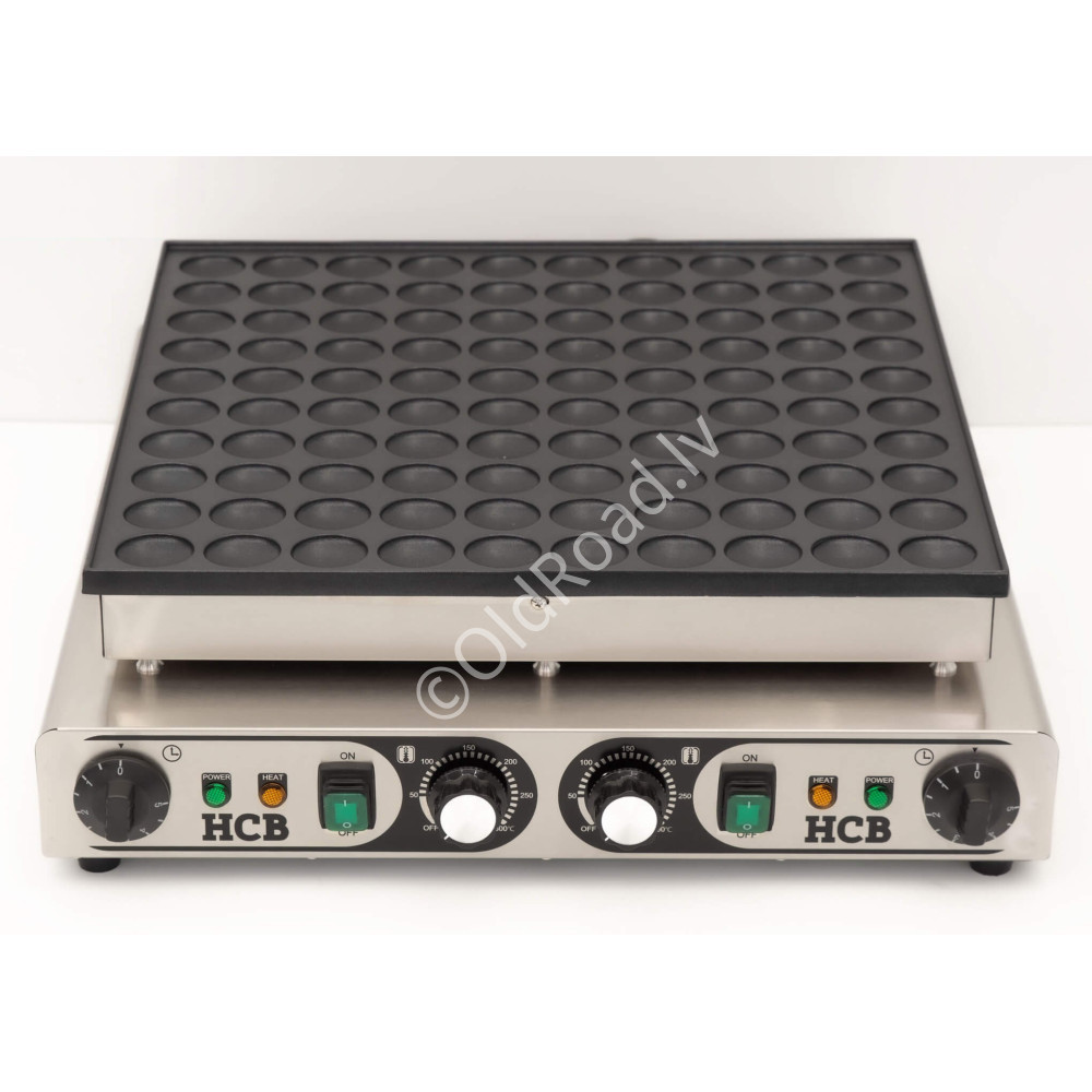 Poffertjes pan 100 units 230V HCB Stainless steel