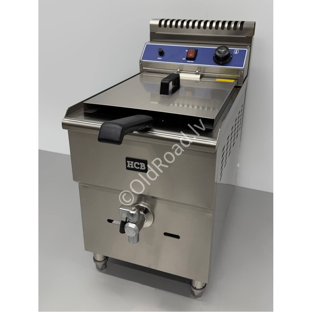HCB deep fryer, 14 liters, Propane gas Stainless steel
