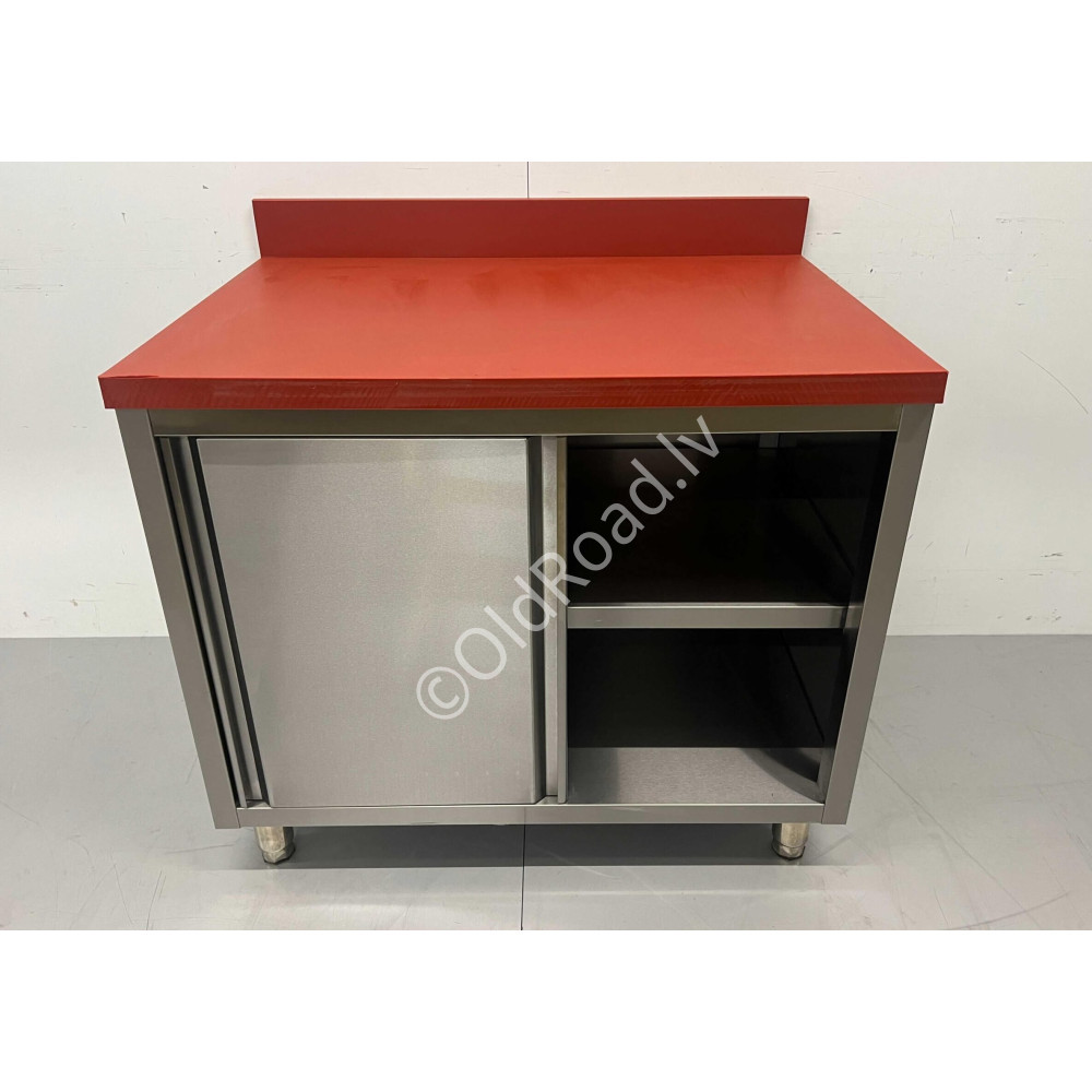 Work cabinet - table Premium-line 100 cm Stainless steel