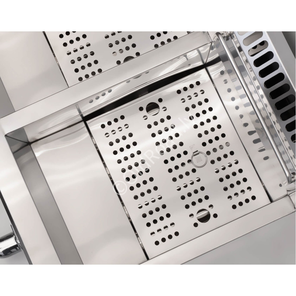 HCB double gas fryer for frying 2 x 21 liters Stainless steel