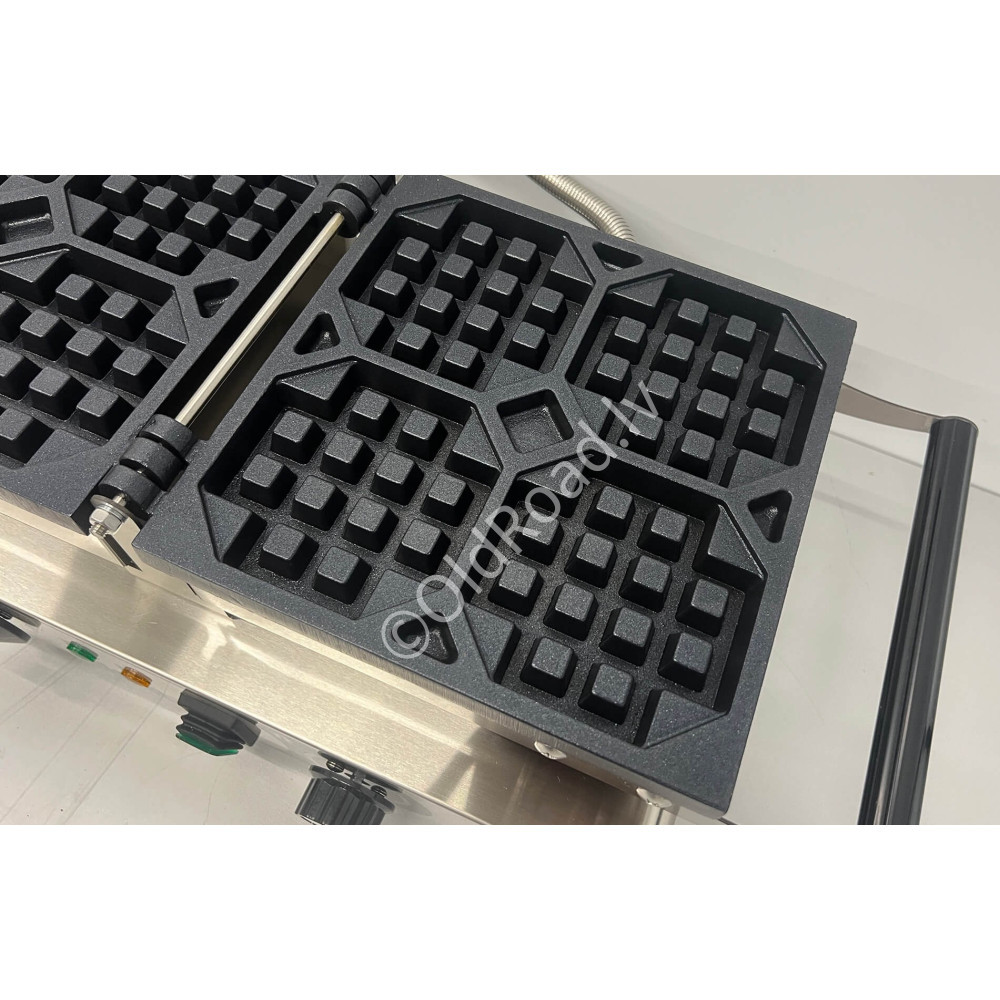 HCB waffle iron with timer, 230 V Stainless steel