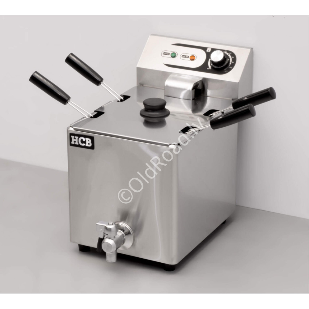 8 liter electric pasta cooker, 4 baskets, 230 V HCB Stainless steel