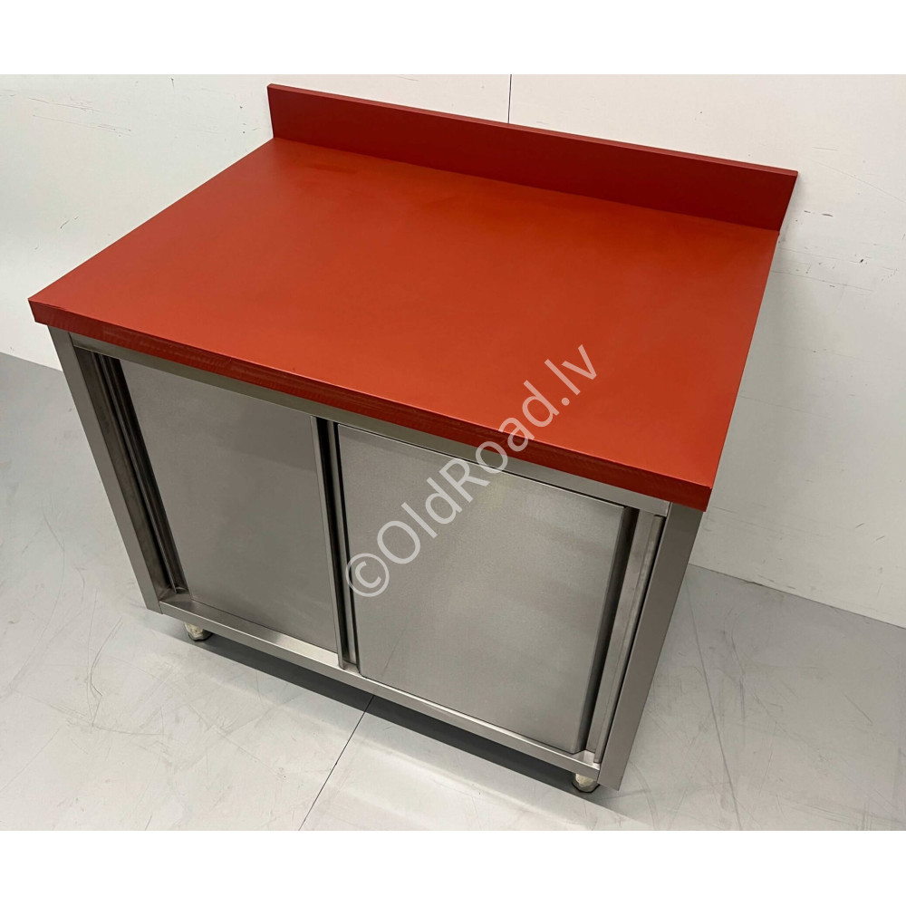 Work cabinet - table Premium-line 100 cm Stainless steel