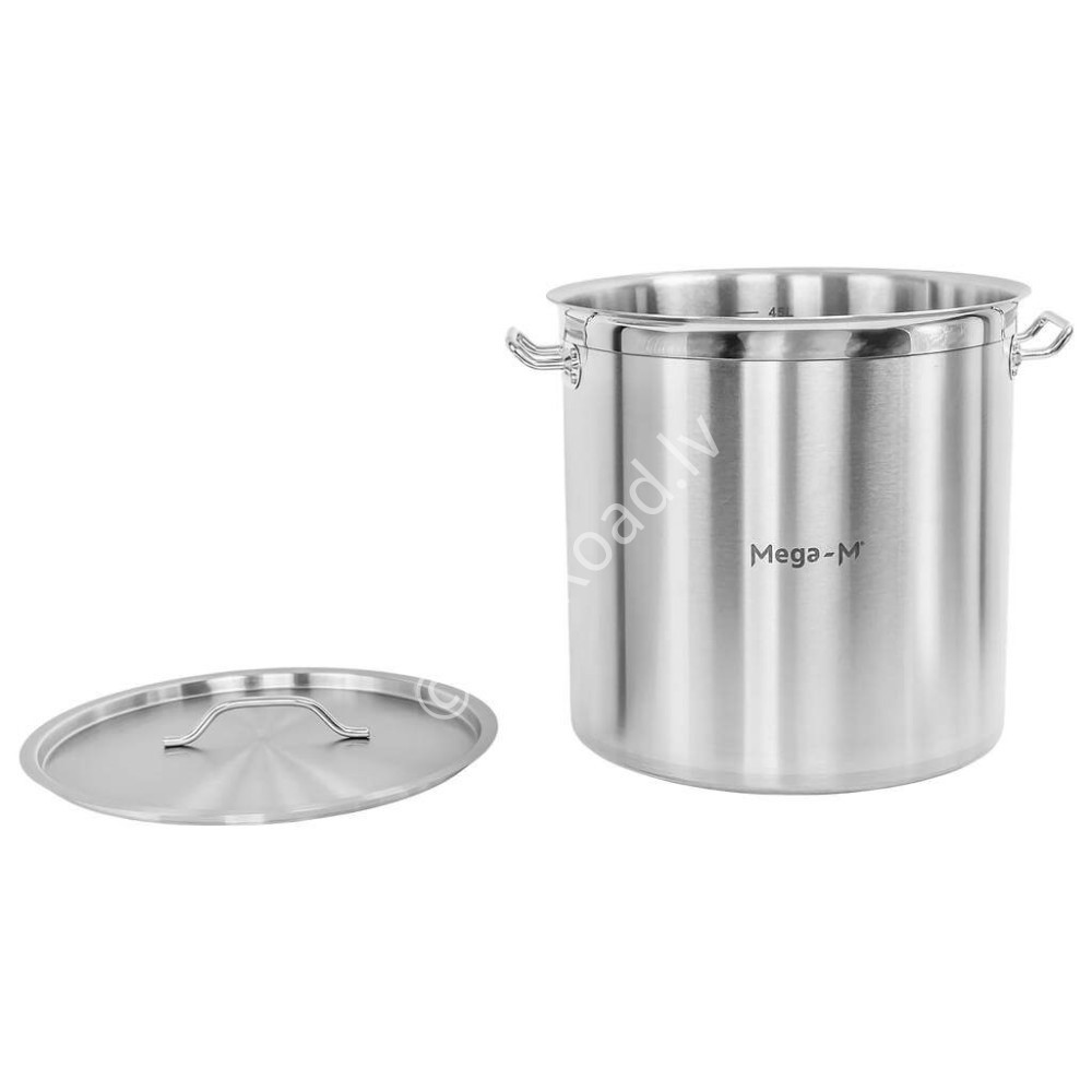 Pot with lid 50L Stainless steel Mega-M PRO