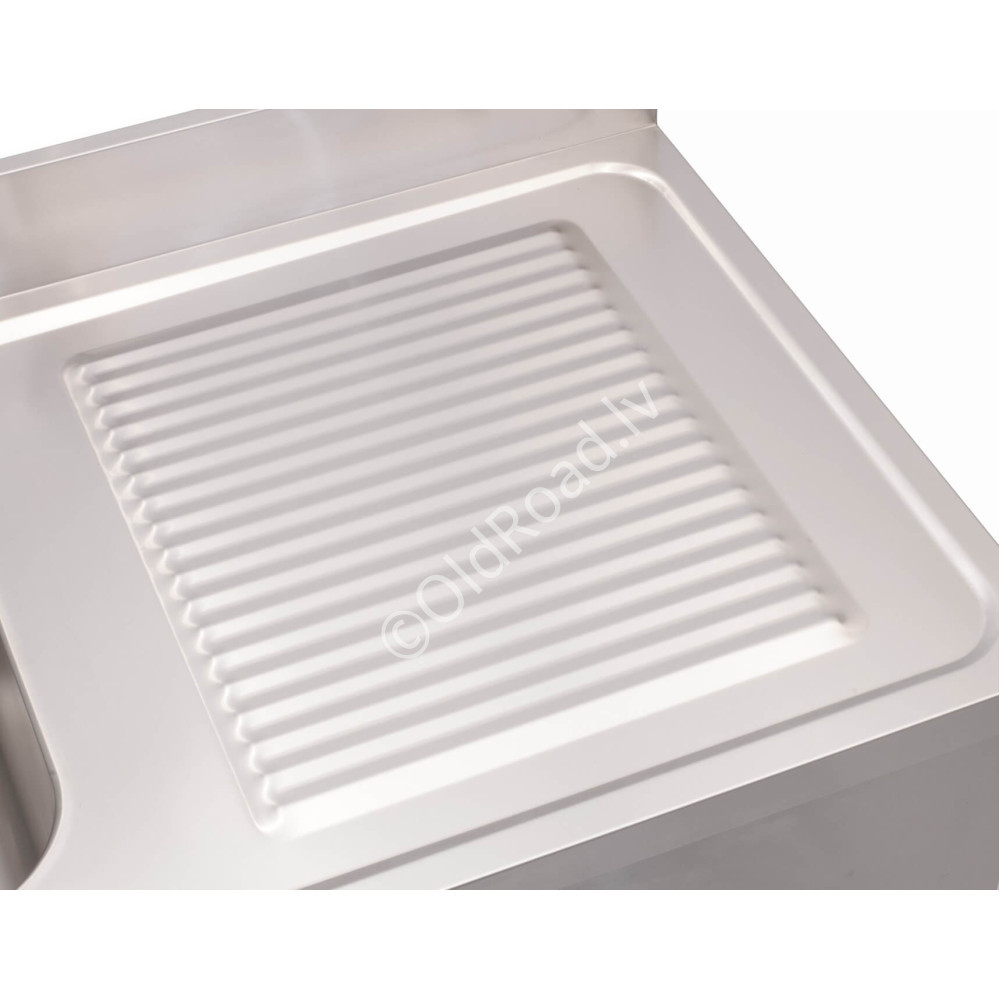 Sink, left side, 120 x 70 cm HCB Stainless steel