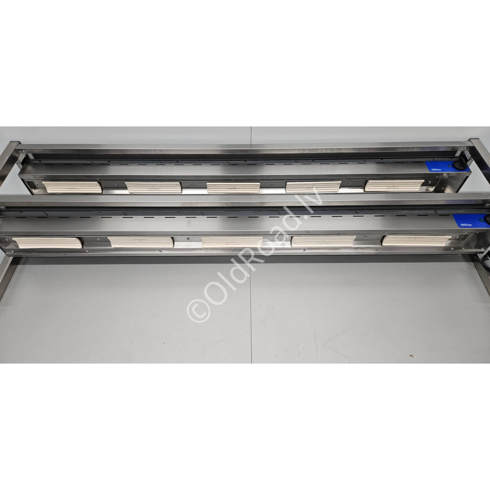 200 cm double heated shelf Premium-line Stainless steel HCB