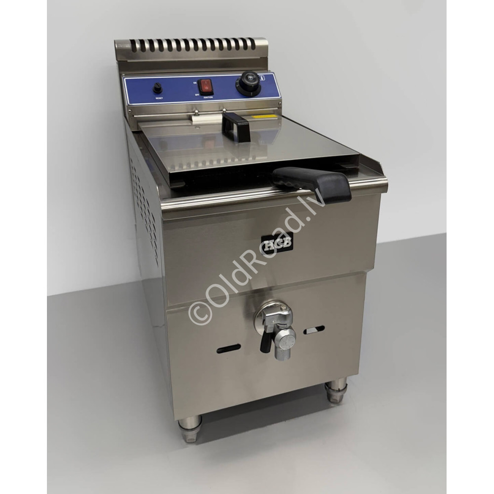 HCB deep fryer, 14 liters, Propane gas Stainless steel
