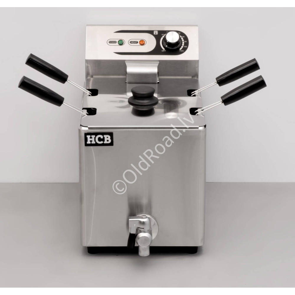 8 liter electric pasta cooker, 4 baskets, 230 V HCB Stainless steel
