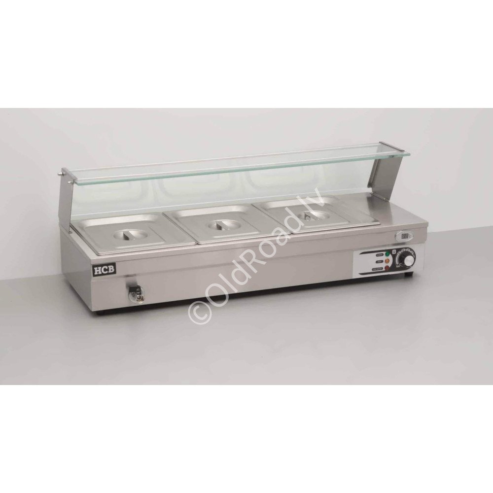 Bain-marie 3 x 1/2 GN 95 cm 230V HCB Stainless steel