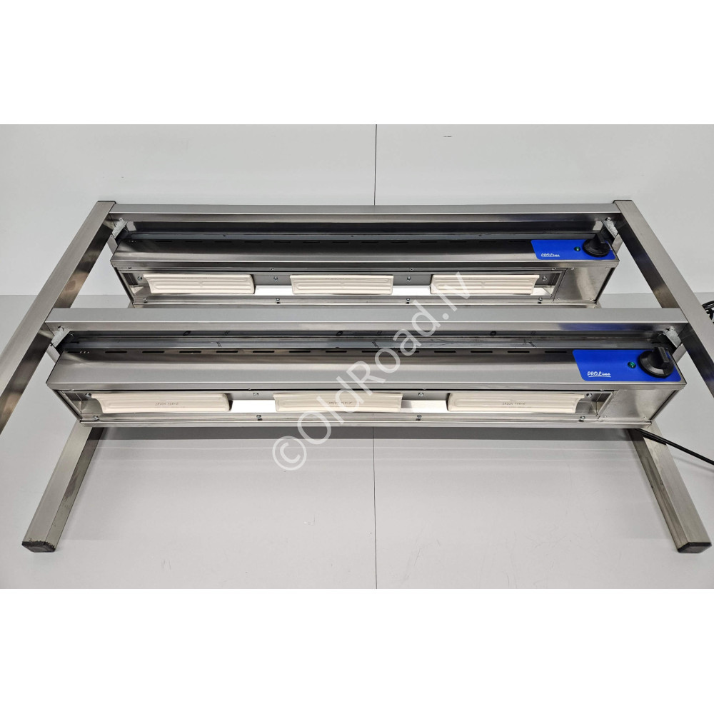 120 cm double heated shelf Premium-line Stainless steel HCB