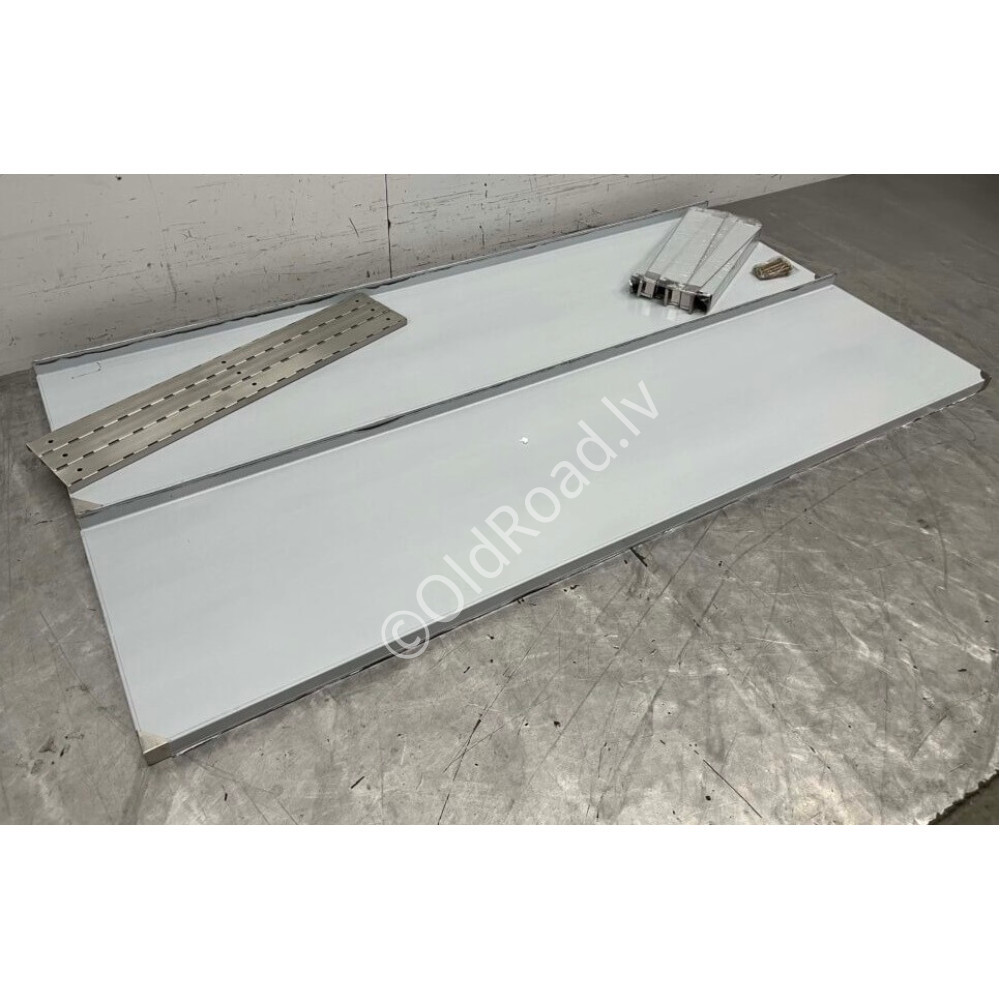 Double-walled shelf 160 x 40 cm Stainless steel HCB