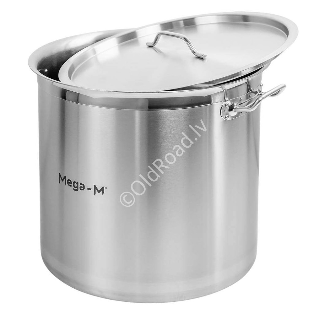 Pot with lid 36L Stainless steel Mega-M PRO