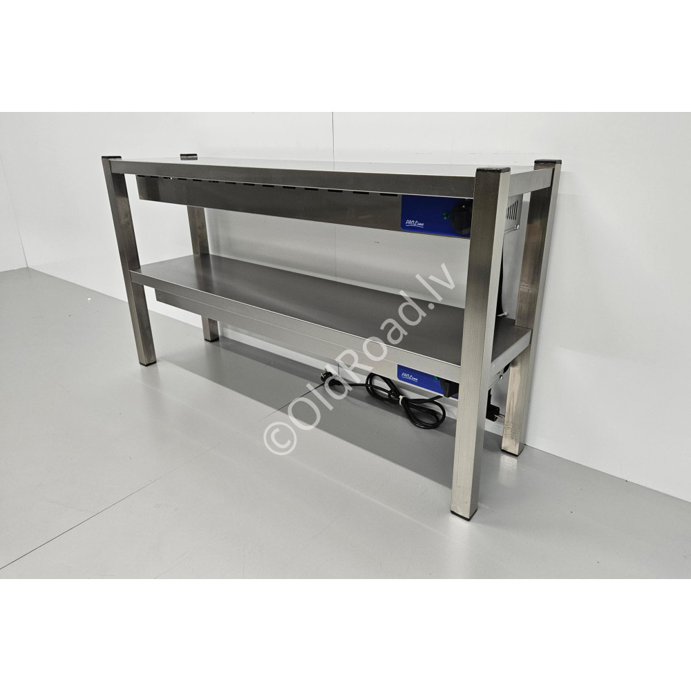 120 cm double heated shelf Premium-line Stainless steel HCB