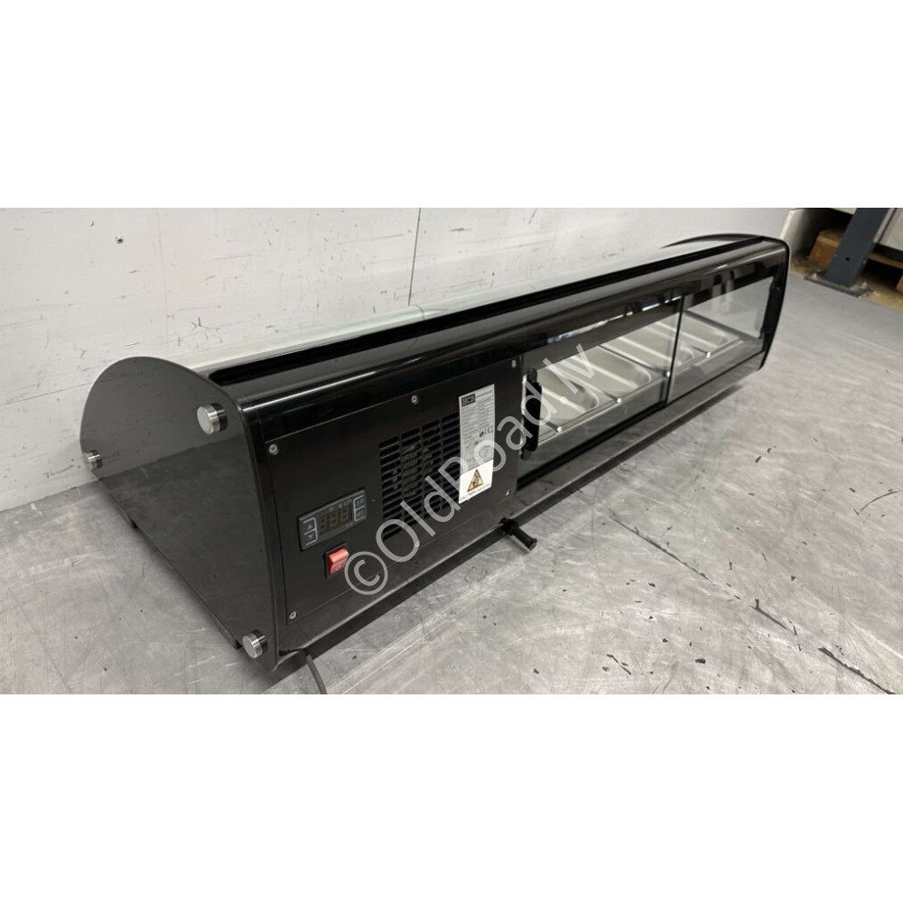 HCB Sushi display Tapas display  5 x 1/3 GN 130,7 cm 230V