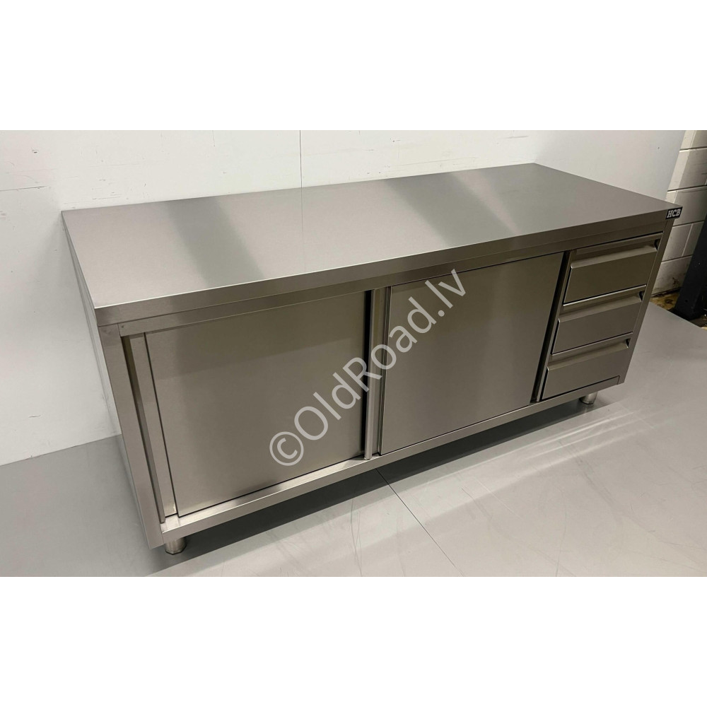Work cabinet - work table Premium-line 180 cm Stainless steel HCB