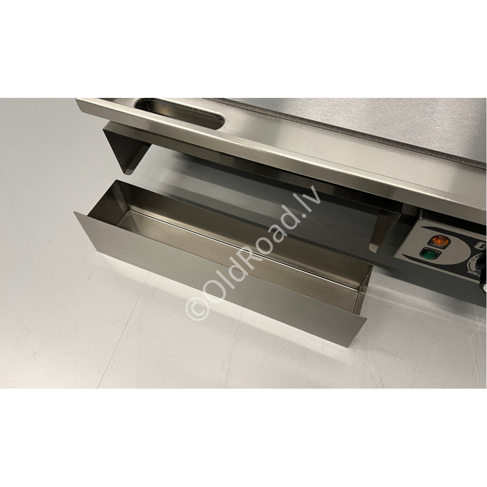HCB smooth grill plate 73 cm 2 x 230V Stainless steel