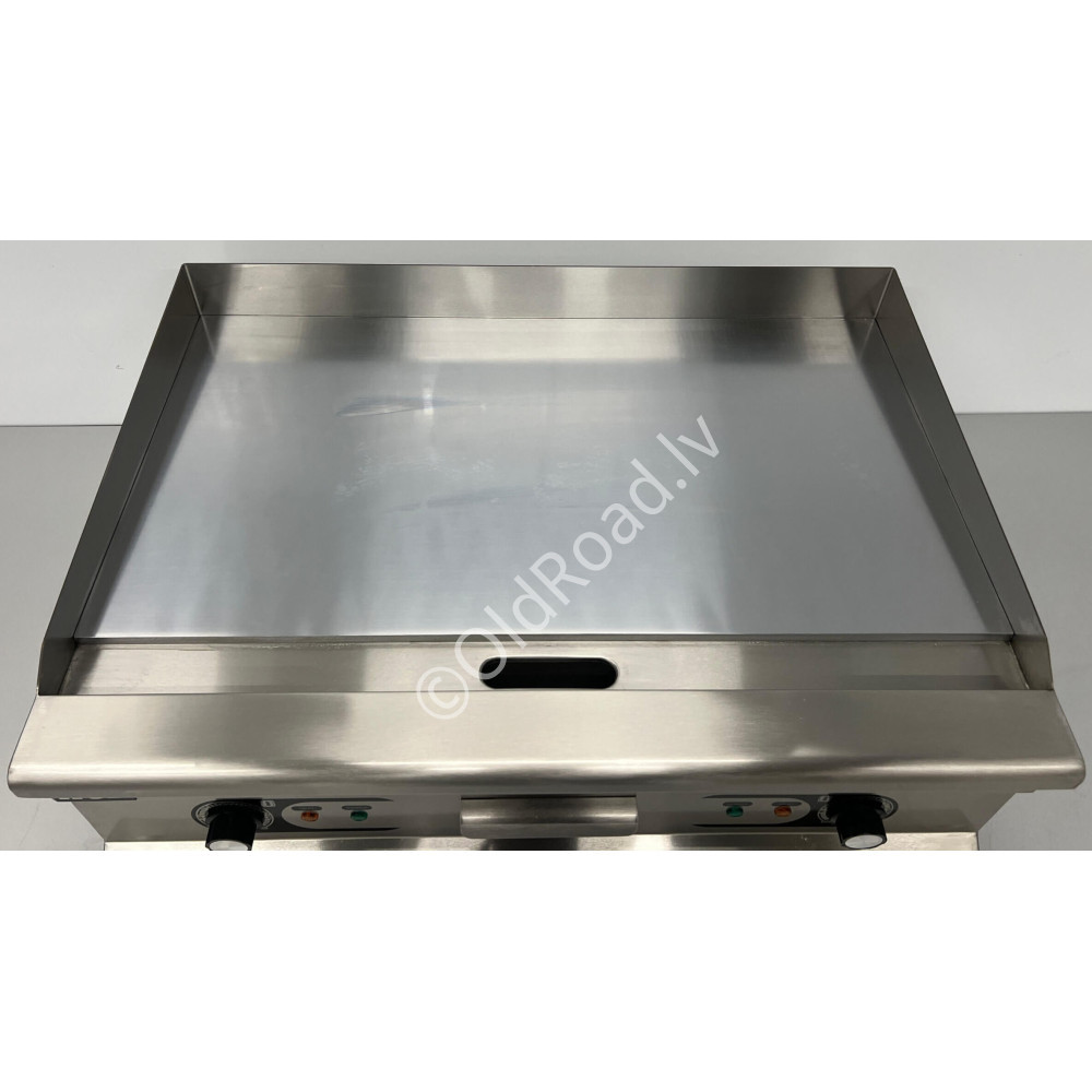 HCB 75 cm grill plate, chrome pan, 400 V Stainless steel