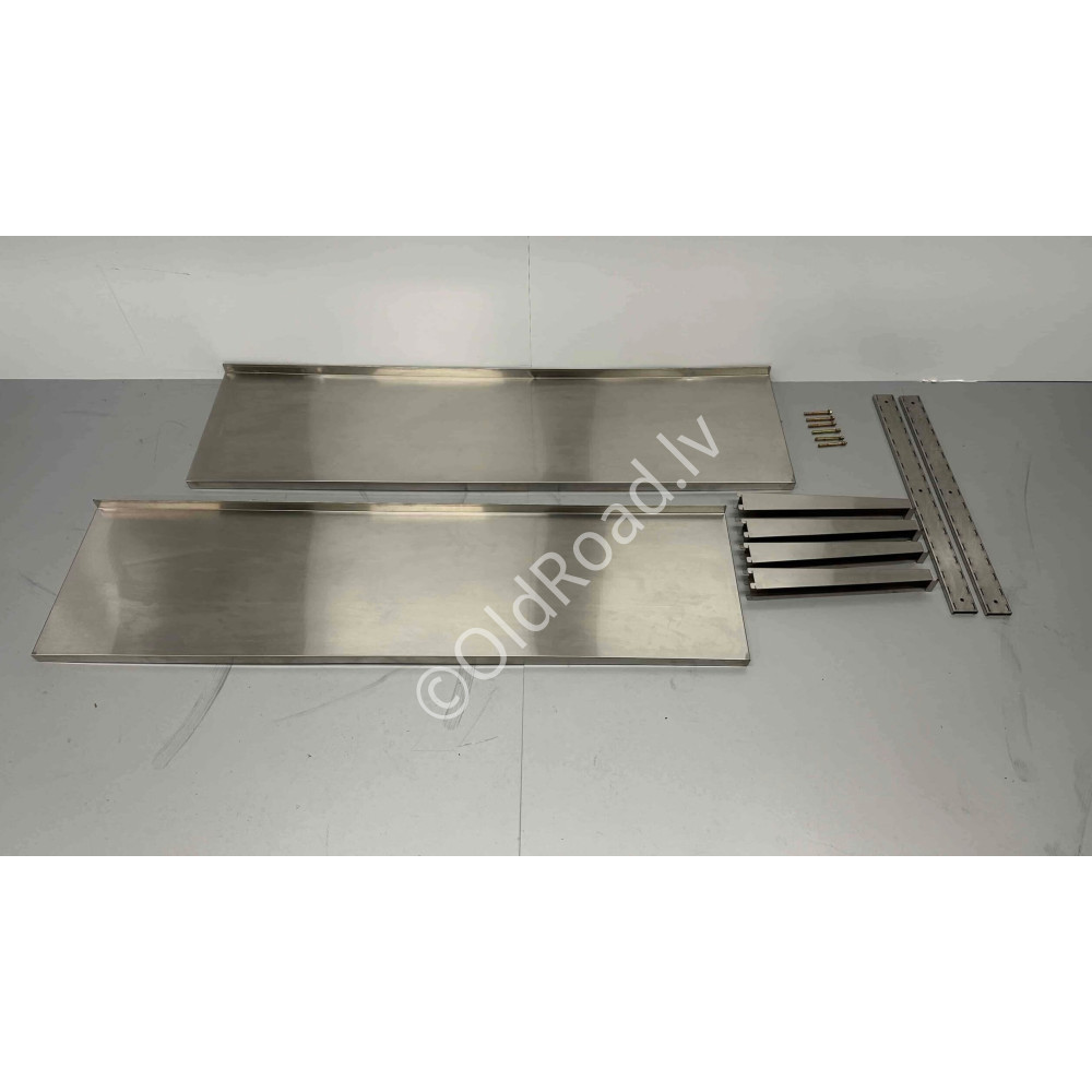 Double-wall shelf Basic-line 150 x 40 cm Stainless steel HCB