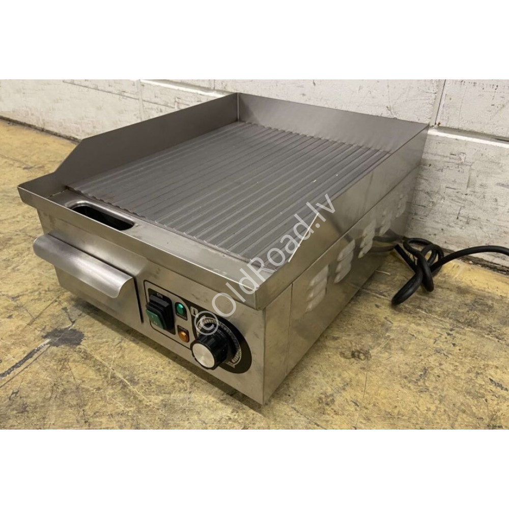 Grill plate grooved, 36 cm, 230V Stainless steel HCB