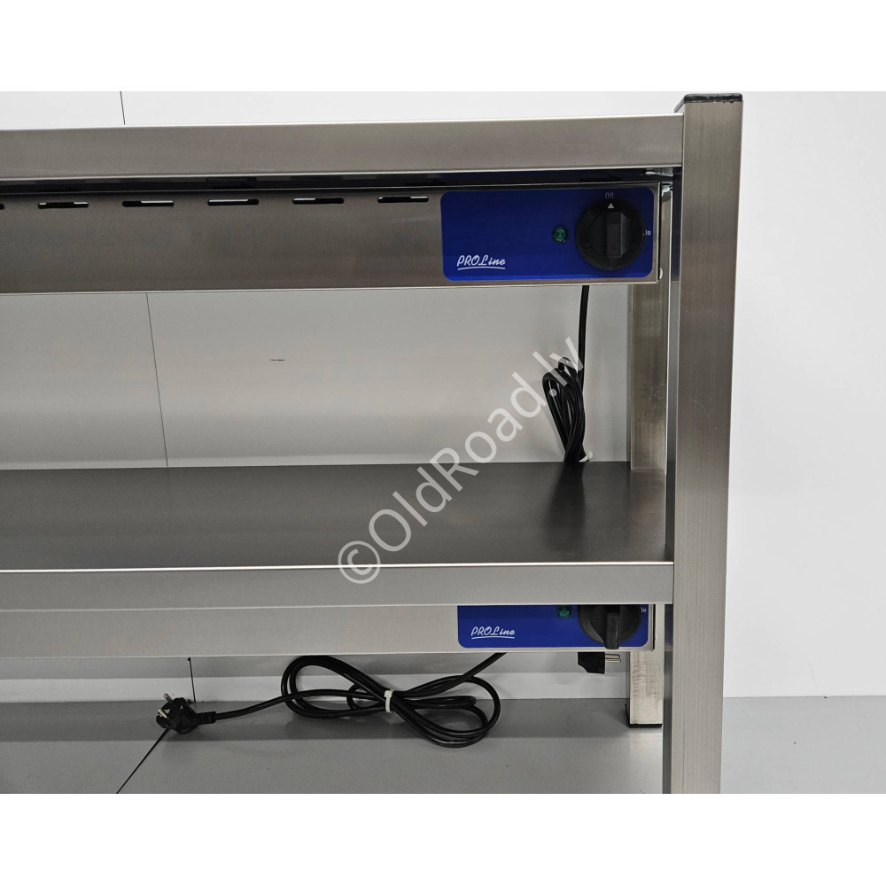 120 cm double heated shelf Premium-line Stainless steel HCB